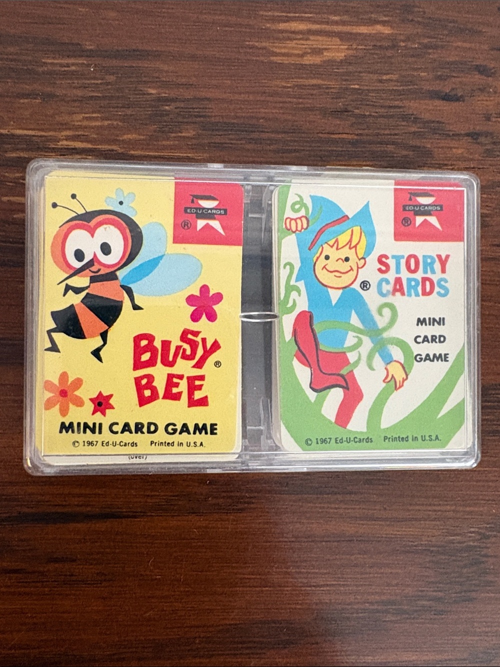 VTG ED-U-CARDS Busy Bee & Story Cards Mini Card Games